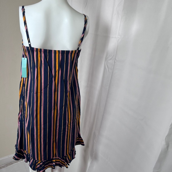 Abound Vertical Striped Mini Dress Size XXS - Picture 3 of 5